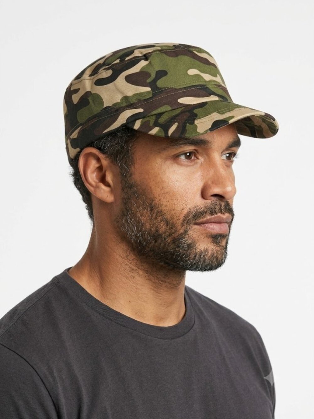 Camo Forest Training Hat Unisex Outdoor Sports Green Brown Adjustable OSFM NEW